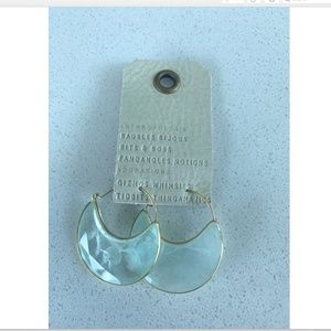 Anthropologie Cresent Hoop Earrings